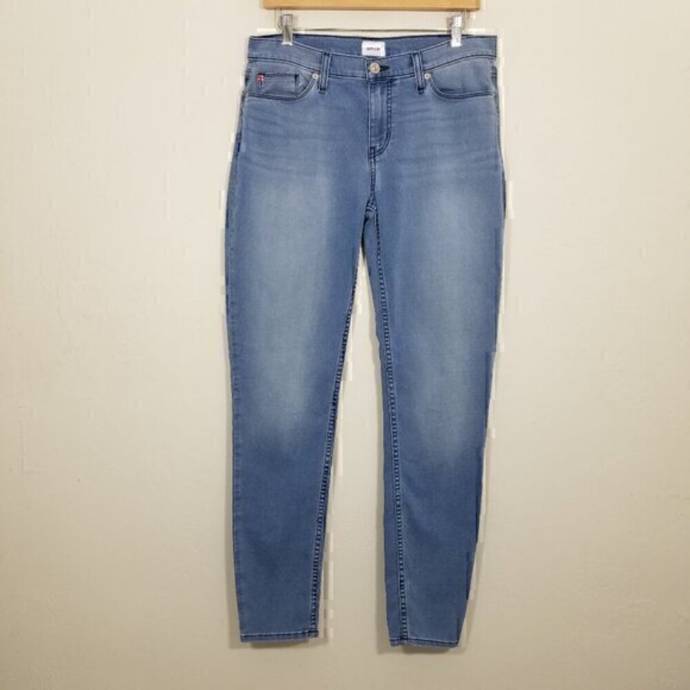 Hudson Natalie Mid-Rise Skinny Super Stretch Jeans Blue Size 29